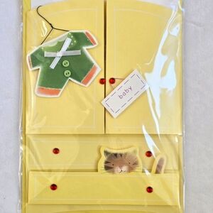 NWT Baby Girls + Boys 7.5 x 5.3 inches BURGOYNE Wishing you joy + happiness